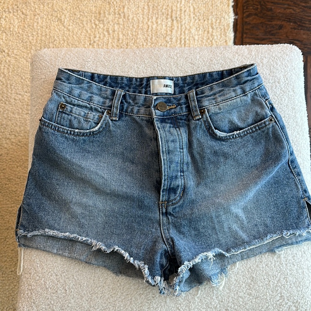 Amuse Society High Waisted Denim Shorts